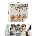 thumbnail image 4 of Gingerbread Christmas Cloth Napkins Set of 4 Reusable Dinner Napkins, Xmas Balls Branches Farmhouse Cocktail Napkin Washable Table Napkins for Wedding/Holiday Party/Baby Shower 20"x20", 4 of 7