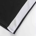 thumbnail image 6 of Ceisia Men's Solid Color Contrast Waffle Knit Drawstring Short Sleeve Hoodie Casual Athletic Gym Training Top Black M Gifts for Father, 6 of 7