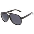 thumbnail image 5 of zeroUV - Retro Wide Temple Polarized Lens Square Horn Rimmed Sunglasses 55mm - 55mm, 5 of 7