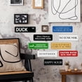 thumbnail image 6 of Sign For Door Acrylic Plastic Cast Members Only Retro Sign With Adhesive 9" X 3" Easy To Install And Highly Visible For Office And Business Highly Visible$$Other, 6 of 7