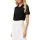 thumbnail image 4 of INSPIRAR CHIC Body de Mujer con Botones, Cuello, Manga Corta, Leotardo de Oficina, Talla XL, Negro, 4 of 4