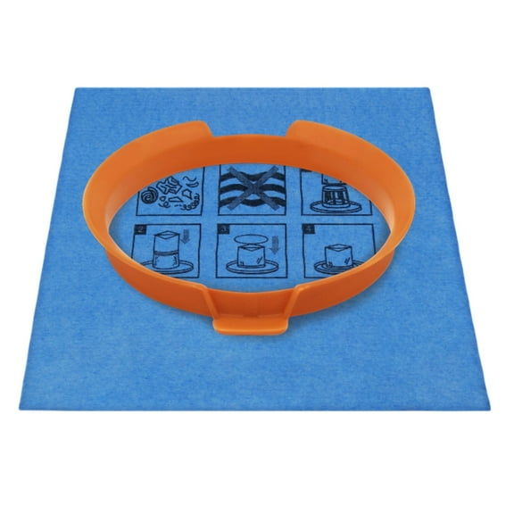 20-1100 Reusable Blue Cloth Filter & Clamp Ring, 1-Pack,Compatible with Hyper Tough 3 and 4 Gallon Wet/Dry Vacuums