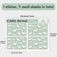 thumbnail image 2 of White Duck Debit Card Skin Credit Card Skin GaGa Credit Card Sticker Covers No Bubble Slim Small Chip Personalized Bank Card Decals PVC Waterproof Removable Transportation Card 7.3x5.4Inch, 2 of 8