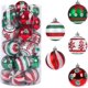 thumbnail image 1 of 30 piezas de adornos de bolas de Navidad, juego de bolas de Navidad de 6cm bolas de Navidad irrompible bola de Navidad para decoración de árbol de Navidad Afortunado Sencillez, 1 of 5