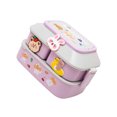 thumbnail image 2 of Inteprter Fiambrera Lovely Home Office School Compartimentos de doble capa Cajas de almacenamiento Bento Contenedor de comida para estudiantes Estuche de Cocina y Comedor Violeta L Inteprter HA069716-05, 2 of 6