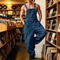 thumbnail image 6 of QQZ Wide Leg Cargo Denim Overalls Men, Adjustable Suspender Baggy Jumpsuit Pants for Street Wear, Work Wear and Casual Daily Outings, 6 of 7
