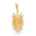 thumbnail image 2 of 304 Stainless Steel Big Pendants with Rhinestone Lion Head with Golden 55x27.5x15.5mm Hole: 6x12mm, 2 of 3