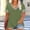 Army Green, variant on ClodeEU Women’s Plus Size V Neck Short Sleeve T-Shirt with Striped Trim, Casual Solid Color Top Army Green,Women's Plus L