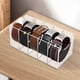 thumbnail image 5 of Acrylic Belt Organizer Clear Storage Case Multi Slot Stand Stackable 5Grid Closet Display, 5 of 5