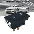thumbnail image 2 of Universal 6Pin 12-24V Car Electric Window Switch - Black, Metal Snap Clip, Built-in Light Indicator, 10A-30A, Anti-Pinching, Easy Operation for Drivers/Passengers, 2 of 6