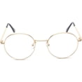 thumbnail image 4 of HAHDAXIA Retro Round Metal Clear Lens Glasses 2136c1 Black Frame, 4 of 6