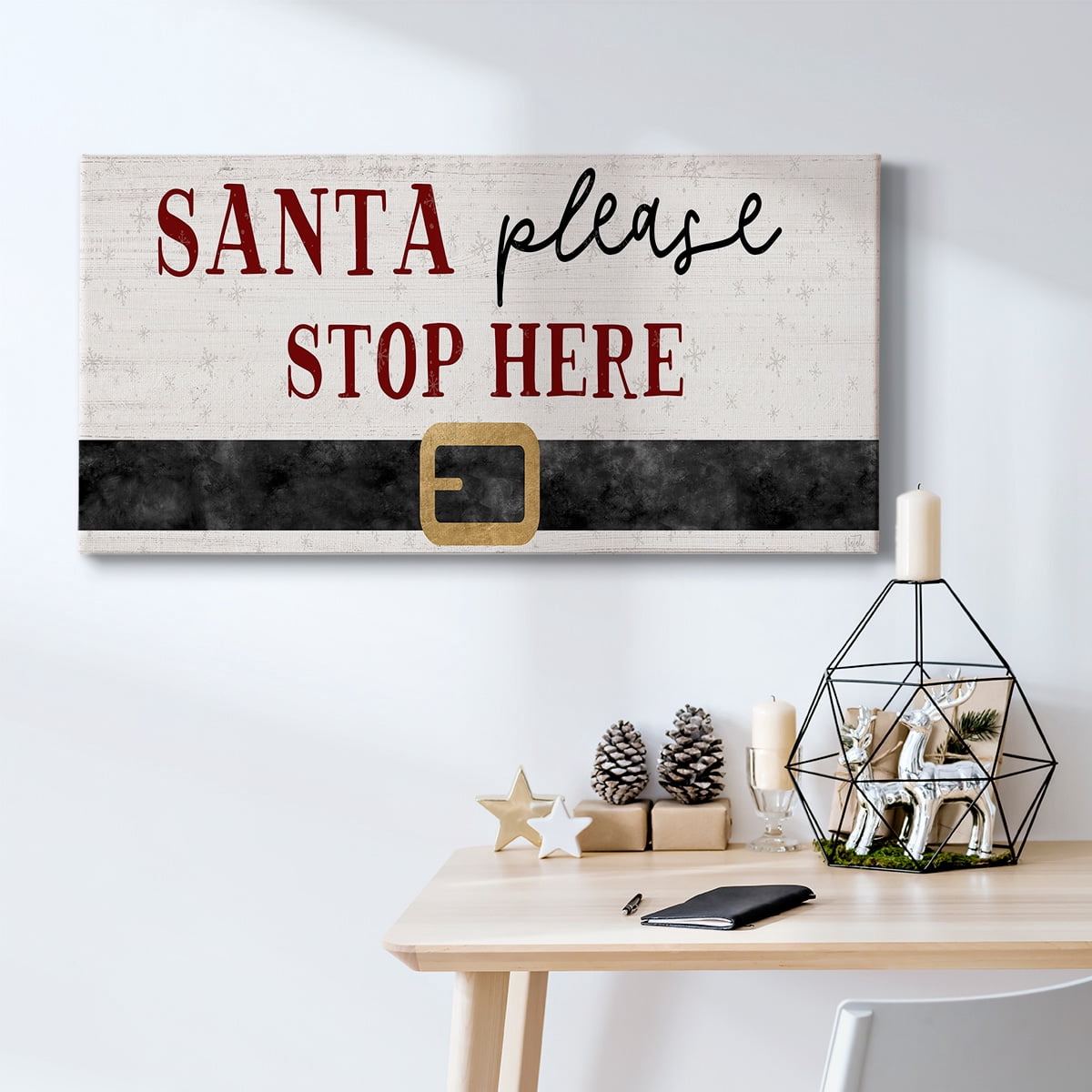 Santa Stop- Gallery Wrapped Canvas