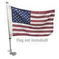 thumbnail image 3 of 21'' Flag Pole Stainless Mount Flagpole yard Or Garden Weather Resistant Rustproof, 3 of 10