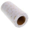 thumbnail image 4 of Eease Mesh Ribbon with Gold Star Moon Pattern for DIY Craft & Decoration (White), 4 of 6