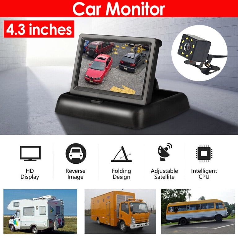Universal Parking Aid Monitor 4.3 Inch TFT LCD Car Reverse Monitor - HD ...