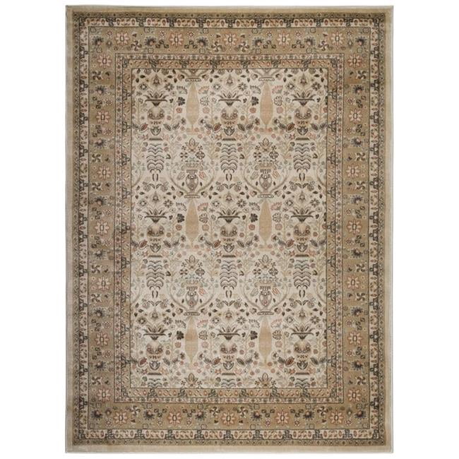 Radici 3812-1021-CREAM Garda Rectangular Oriental Rugs, Cream - 5 ft. 3 in. x 7 ft. 3 in.
