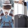 thumbnail image 5 of Square 2Pack PU Leather Cow Print Cruise Luggage Tag with Privacy Cover and Name ID Tag for Travel Handbags Backpacks Luggage Tags, 5 of 6