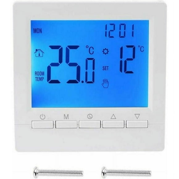 Home Thermostat With Microcomputer Control, Versatile For Single Stage Electrical And Gas/Oil Systems