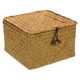 thumbnail image 5 of GOOHOCHY Canasta de almacenamiento tejido Ceta de almacenamiento de caja de almacenamiento práctico Caja de almacenamiento, 5 of 8