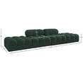 thumbnail image 2 of Meridian Furniture Ames 136" Green Boucle Fabric Upholstered 4pc. Modular Sofa, 2 of 3