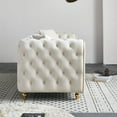 thumbnail image 6 of 86"W Luxury Modern Tufted Sofa with 2 Toss Pillows, Upholstered 3-Seater Couch for Living Room or Bedroom, Comfortable and Stylish Seating for Home or Apartment Use (Beige), 6 of 8