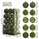 thumbnail image 2 of 30 Pcs Velvet Christmas Balls Flocked Christmas Tree Ornaments Plastic Balls Xmas Decorative Hanging Ornaments Christmas Tree Decoration, 2 of 9