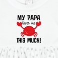 thumbnail image 4 of Inktastic My Papa Loves Me Girls Baby Dress, 4 of 5