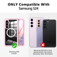thumbnail image 2 of CASEFIV for Samsung Galaxy S24 Case,Compatible with Magsafe[Built-in Tempered Glass Screen Protector & 2X Camera Lens Protector] Full Body Shockproof Case,Pink, 2 of 6