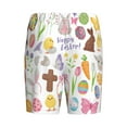 thumbnail image 5 of Fotbe Happy Easter1 Pajama Shorts for Men, Men's Pajama Bottoms, Sleepwear,Short Pajama Pants-4X-Large, 5 of 9
