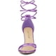 thumbnail image 2 of Sandalias  Con Cordones Y Punta Abierta Tacón De Aguja Para Mujer Taro Morado 36, 2 of 6