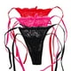 thumbnail image 2 of Tanga Sexy para mujer, bragas florales transparentes, ropa interior suave con lazo lateral, lencería de encaje transparente, 1 piezas, 2 of 5