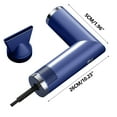 thumbnail image 6 of Negative Temperature Control Hair Dryer, 220v High-speed Model, Ceramic Coating Concentrated Airflow, Sleek Compact Design, for Home Grooming, Constant Heat Technology, Ihhxbz | Plastic, Black, 6 of 7