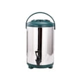 thumbnail image 1 of Wosthever Barriles aislantes de acero inoxidable de gran capacidad para almacenamiento de té imprescindibles para los amantes del té Teteras cubierta verde acero, 1 of 6