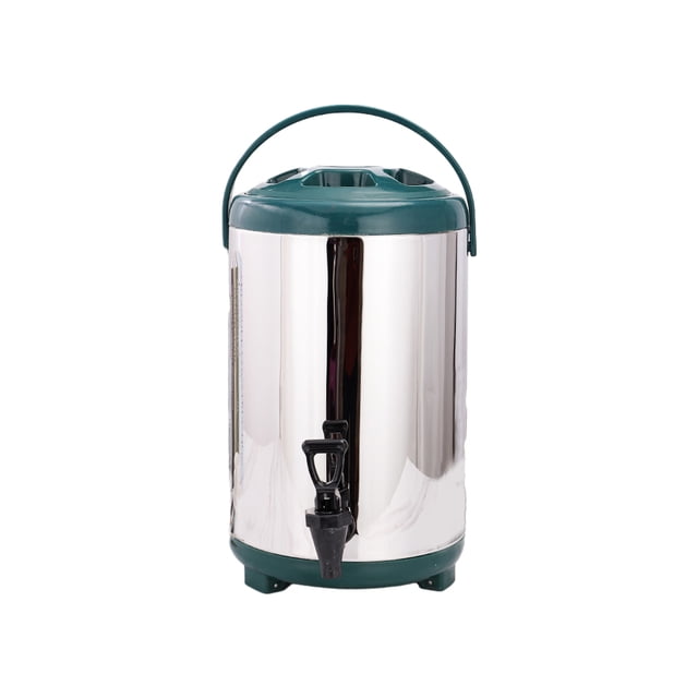 Wosthever Barriles aislantes de acero inoxidable de gran capacidad para almacenamiento de té imprescindibles para los amantes del té Teteras cubierta verde acero