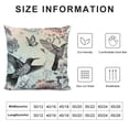 thumbnail image 6 of Jiayy Hummingbird Bird Decorative Throw Pillow Cover Plush Pillow Case Soft Square Couch Cushion Pillow Cover Farmhouse Rustic Home Decor for Sofa Living Room Couch Bed 2 pcs, 6 of 6
