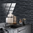thumbnail image 2 of Cocina Baño Pegatinas de pared Adhesivo decorativo Azulejo de cemento Pegatinas de pared Autoadhesivo Azulejos de pared para baño o cocina Autoadhesivo (gris negro 24 piezas) Versailles JAMW Sencillez, 2 of 5
