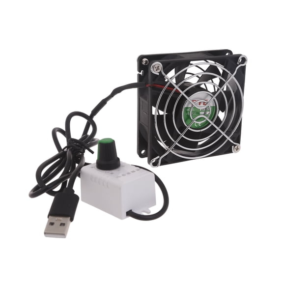 8cm USB Cooling Fan Exhaust Fan for Cooling and Ventilation Suitable for Electronics and Pet Houses Adjustable Speed