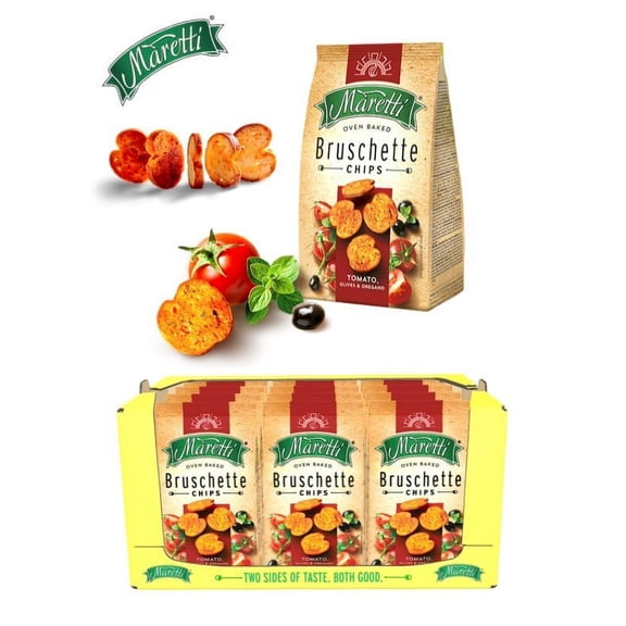 Maretti Bruschette Tomato Olives & Oregano Chips 5 oz