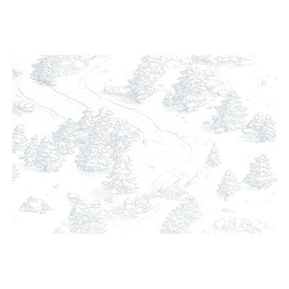 Winter Wonderland 12x18in Heat-Resistant Non-Slip Place Mat, Durable and Wrinkle-Resistant