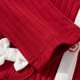 thumbnail image 4 of Gibobby Abrigos de invierno para niños y niñasNiños pequeños bebés niñas niños Primavera Verano sólido pajarita algodón manga larga abrigo cárdigan ropa(Rojo, 18-24 Meses), 4 of 5
