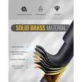 thumbnail image 5 of Wowow Wall Mount Pot Filler Faucet with Double Joint Swing Arm in Rose Gold and Black, 5 of 7