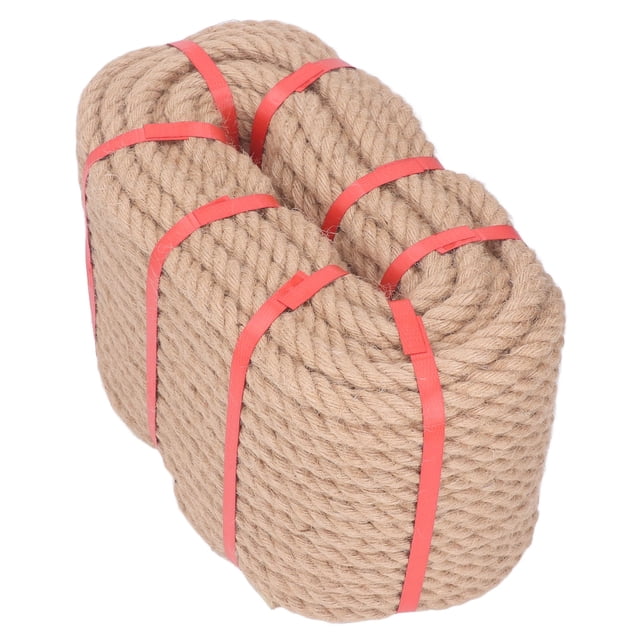 Fiber Hemp Rope, 164ft Twisted Fiber Rope, Multi Strand Twisted Rope for Gardening Projects, DIY Crafts, Home Decor, Cat Grab Post, Furniture Decoration, Plant Hanger