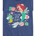 thumbnail image 3 of Disney Princess - Follow Your Heart Ariel - Girls Fitted Short Sleeve T-Shirt, 3 of 5