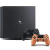 PlayStation 4 Pro 1TB Console Black + DualShock 4 Wireless Controller Copper - Black wireless controller included - Black PS4 console - 8GB RAM - 1 TB HD - PS4 Pro outputs enhanced HD resolution - Dyn
