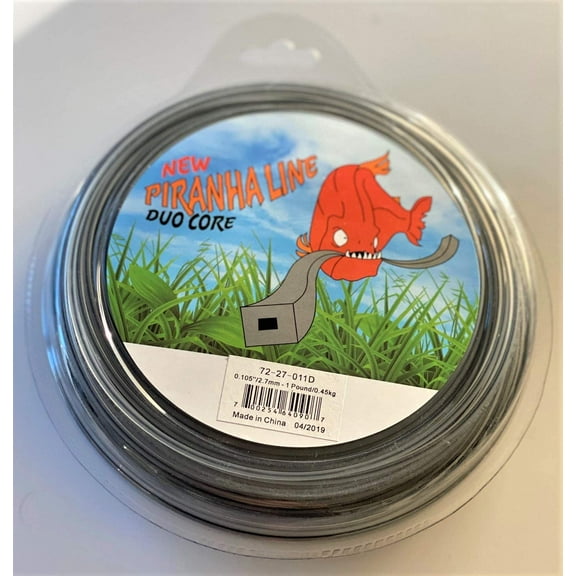 Heavy-Duty Dual Core Square Trimmer Line .105-Inch by 205 Feet for Trimmers/Brushcutters (1 Pound Donut)