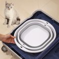 thumbnail image 2 of Collapsible Cat Litter Box,Open Potty Pan Cat Toilet Foldable Portable Cats Litter Box Travel Litter ,Waterproof Low Entrance for Kitten and Cat Toilet Easy Clean 12x8.3x4.3in(Grey), 2 of 8