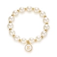 thumbnail image 2 of YYKihy Initial Pearl Bracelet Flower Girl Bracelet Proposal For Girls Dainty Gold Pearl Bracelets With Letter A Z Personalized Name Jewelry Birthday Christmas Wedding For Her, 2 of 9