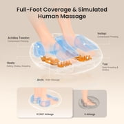 RENPHO Foot Massager with Heat, Shiatsu Foot Massager Machine for Neuropathy Pain and 10 Air Compression, FSA HSA Eligible, Gifts for Women Men