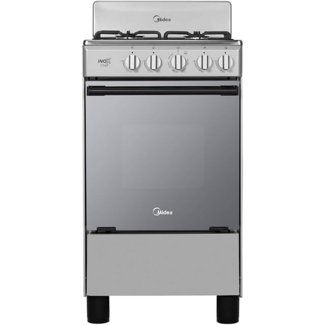 Estufa de Piso Midea InoxChef 20' Acero Inox Color Silver MGS20FS1BAABG