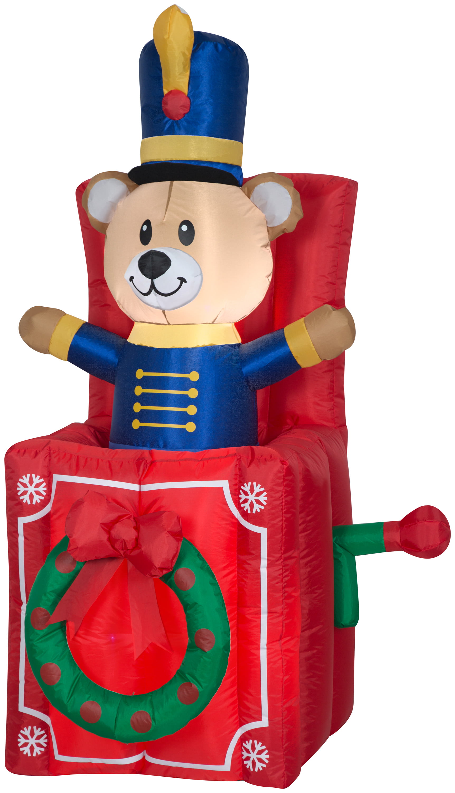 Holiday Time Airblown Inflatables Christmas Decor 5 Puppy Popping Out Present